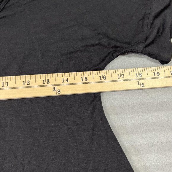 Weekend Max Mara Shirt Womens Medium Black A-Line T-Shirt Scoop Neck Jersey Knit - Picture 6 of 8